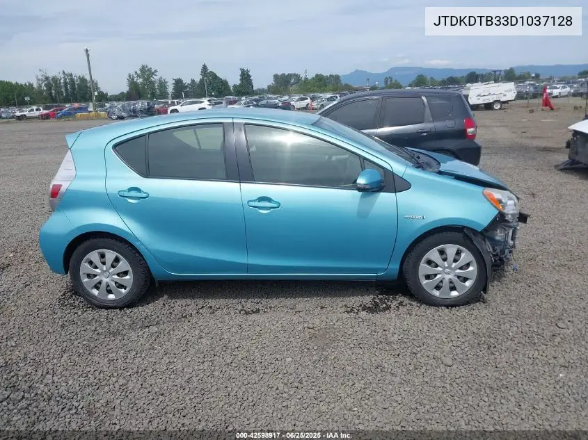 2013 Toyota Prius C Two VIN: JTDKDTB33D1037128 Lot: 42598917