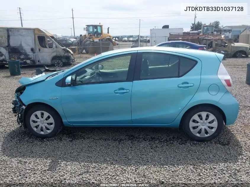 2013 Toyota Prius C Two VIN: JTDKDTB33D1037128 Lot: 42598917