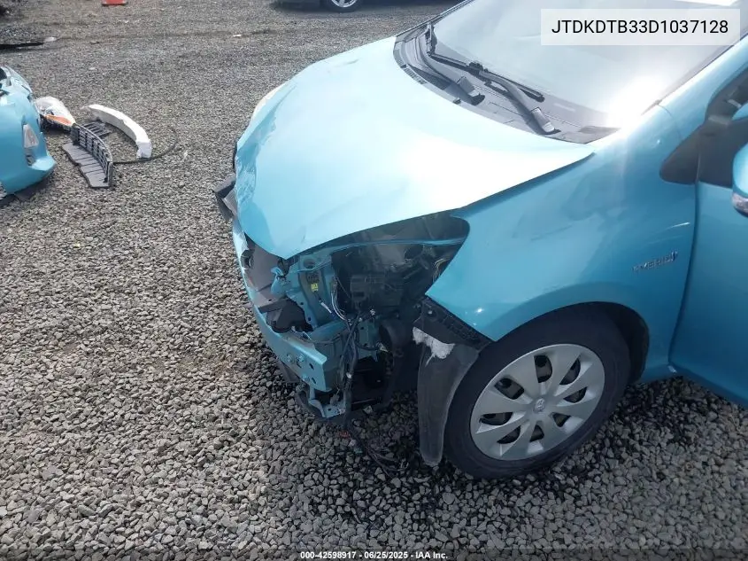 2013 Toyota Prius C Two VIN: JTDKDTB33D1037128 Lot: 42598917