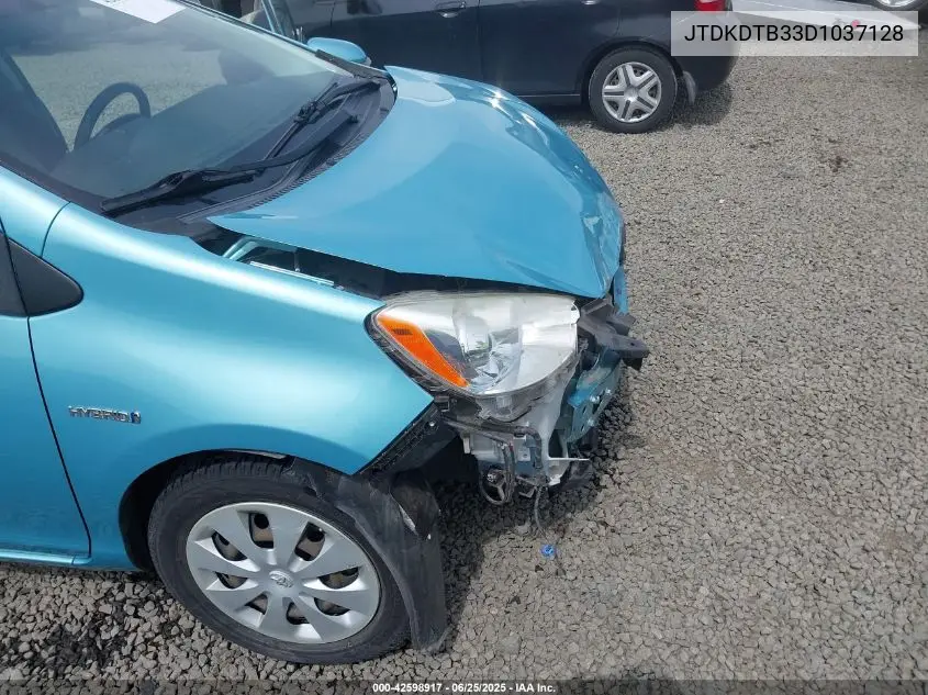 2013 Toyota Prius C Two VIN: JTDKDTB33D1037128 Lot: 42598917