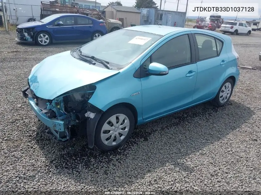 2013 Toyota Prius C Two VIN: JTDKDTB33D1037128 Lot: 42598917
