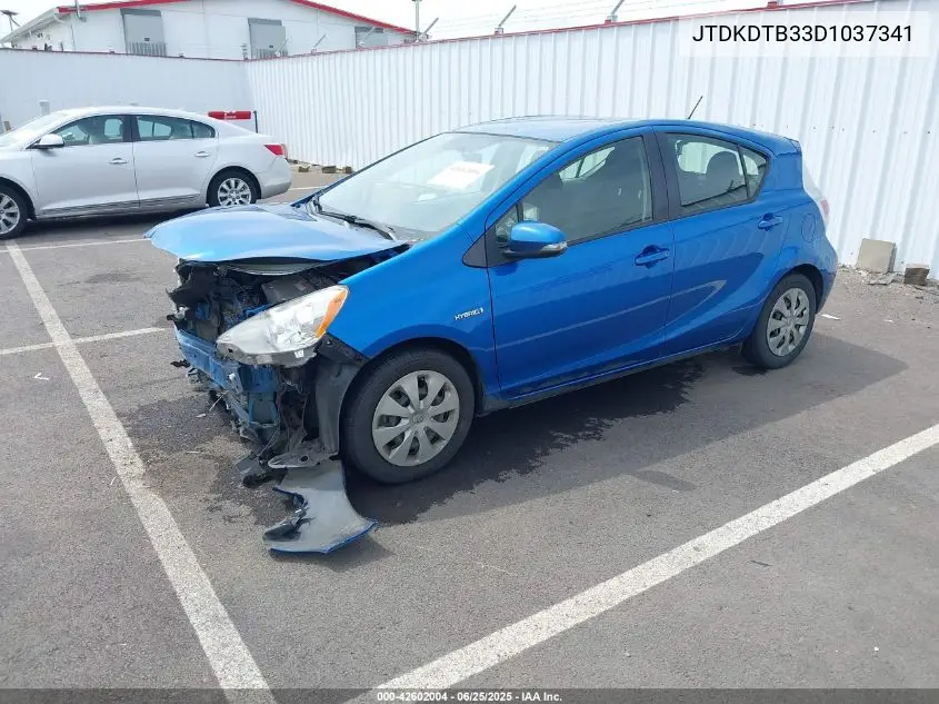 2013 Toyota Prius C Two VIN: JTDKDTB33D1037341 Lot: 42602004