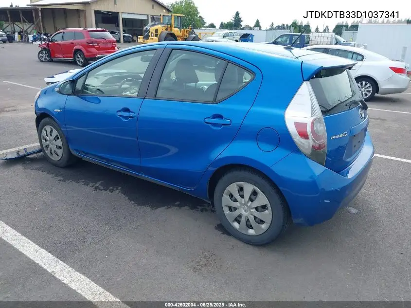 2013 Toyota Prius C Two VIN: JTDKDTB33D1037341 Lot: 42602004