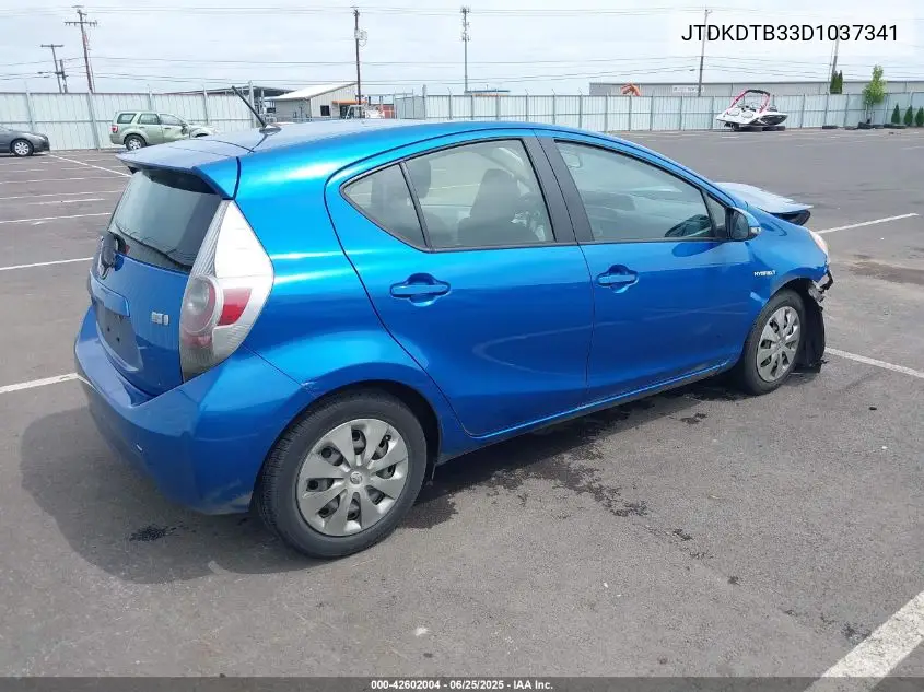 2013 Toyota Prius C Two VIN: JTDKDTB33D1037341 Lot: 42602004