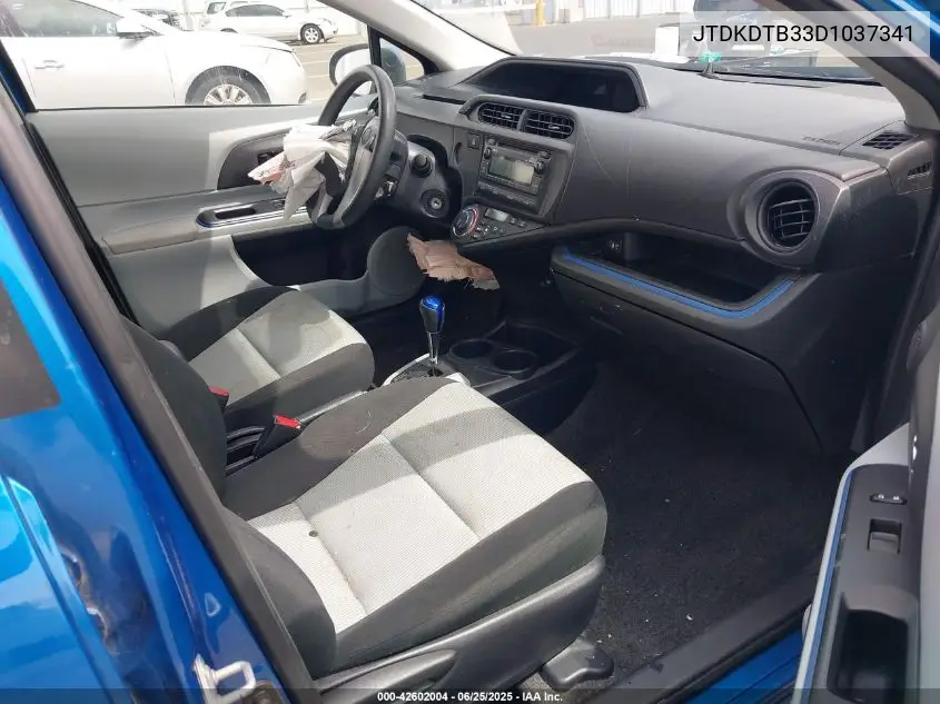 2013 Toyota Prius C Two VIN: JTDKDTB33D1037341 Lot: 42602004
