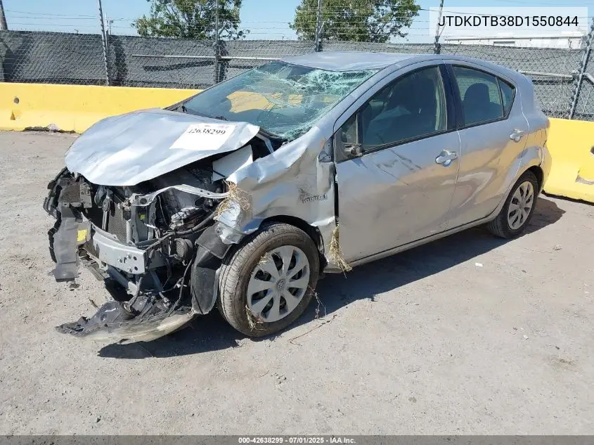2013 Toyota Prius C Two VIN: JTDKDTB38D1550844 Lot: 42638299