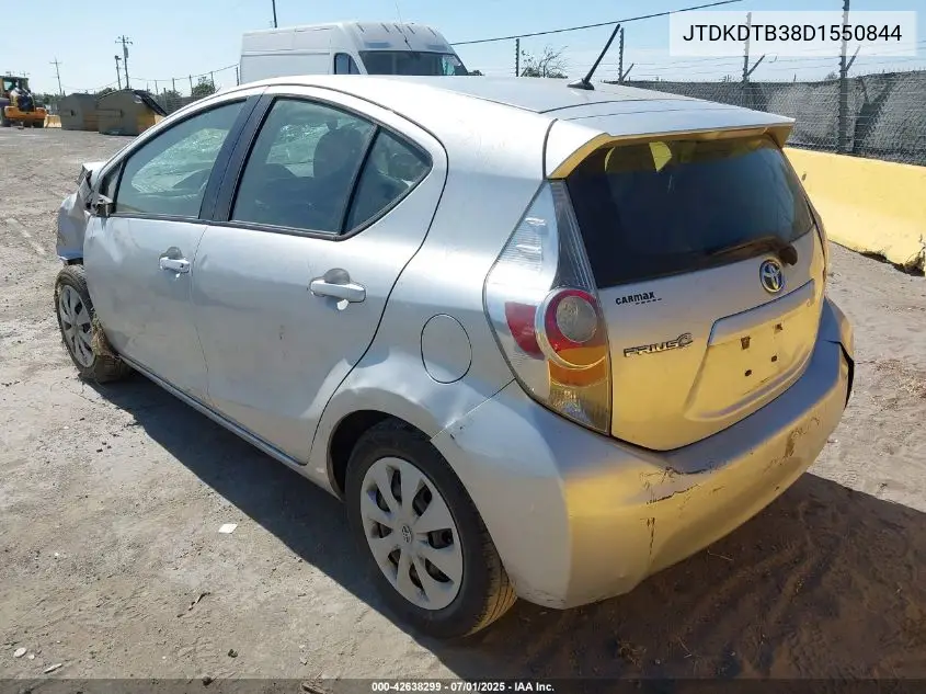 2013 Toyota Prius C Two VIN: JTDKDTB38D1550844 Lot: 42638299