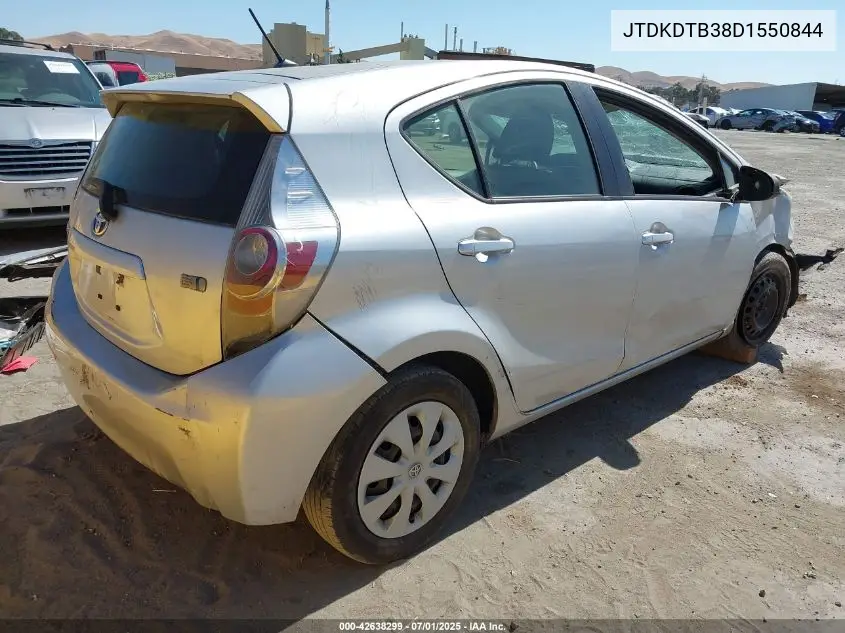 2013 Toyota Prius C Two VIN: JTDKDTB38D1550844 Lot: 42638299