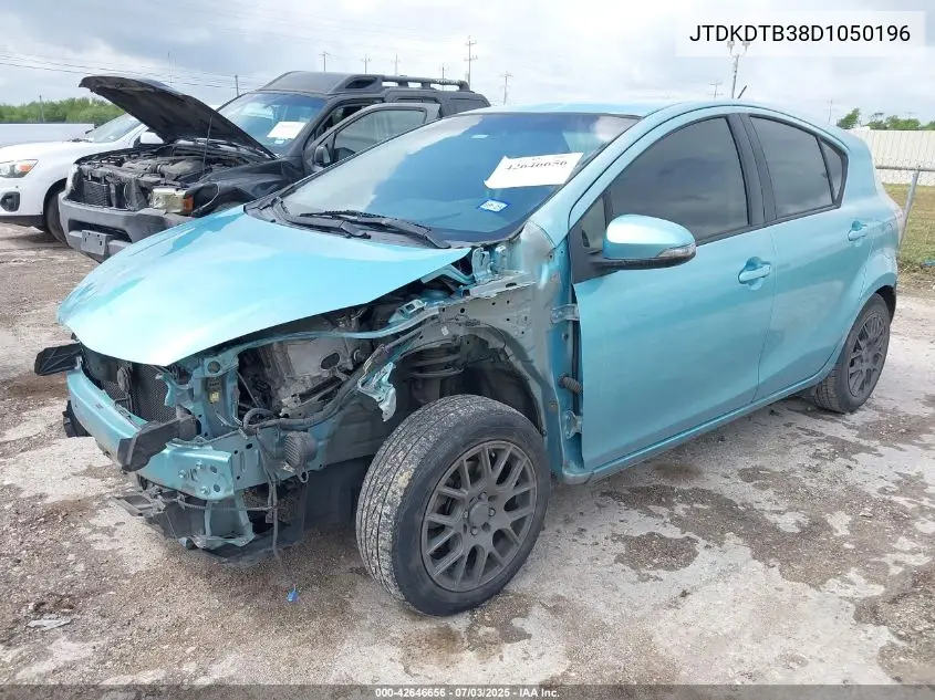 2013 Toyota Prius C Two VIN: JTDKDTB38D1050196 Lot: 42646656