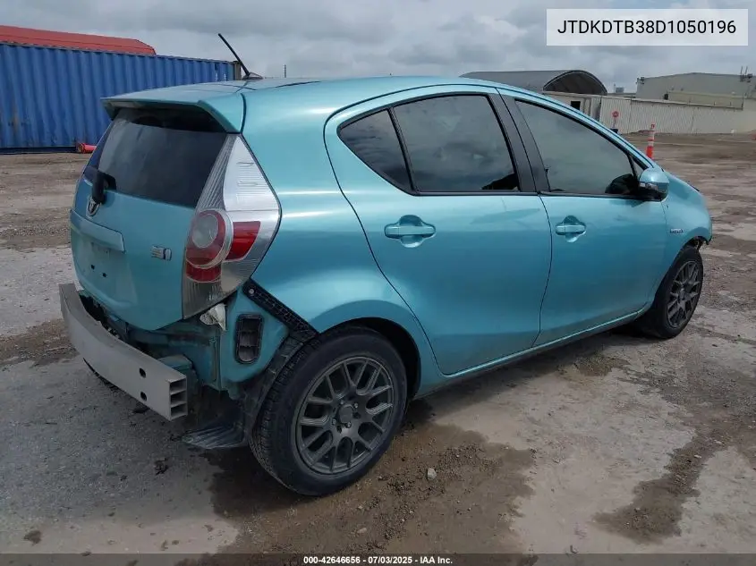 2013 Toyota Prius C Two VIN: JTDKDTB38D1050196 Lot: 42646656