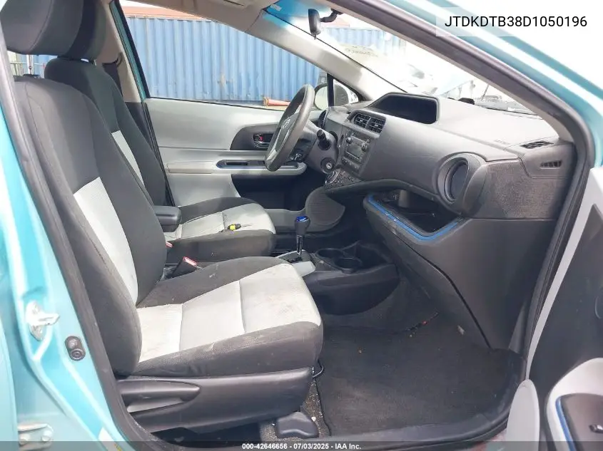 2013 Toyota Prius C Two VIN: JTDKDTB38D1050196 Lot: 42646656