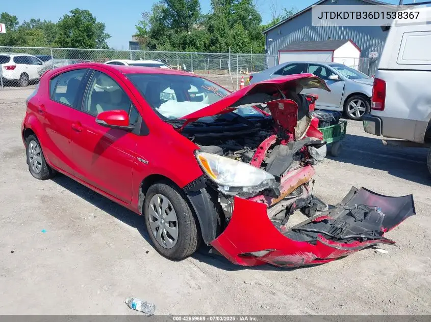 2013 Toyota Prius C One VIN: JTDKDTB36D1538367 Lot: 42659669