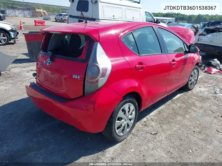 2013 Toyota Prius C One VIN: JTDKDTB36D1538367 Lot: 42659669