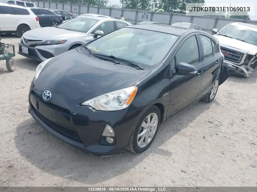 2014 Toyota Prius C Technology VIN: JTDKDTB31E1069013 Lot: 12339518