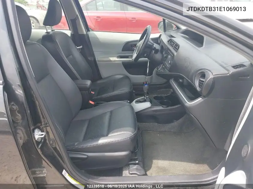 2014 Toyota Prius C Technology VIN: JTDKDTB31E1069013 Lot: 12339518