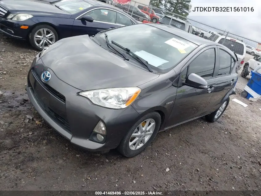 2014 Toyota Prius C Four VIN: JTDKDTB32E1561016 Lot: 41469496