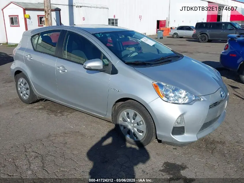 2014 Toyota Prius C Three VIN: JTDKDTB32E1574607 Lot: 41724312