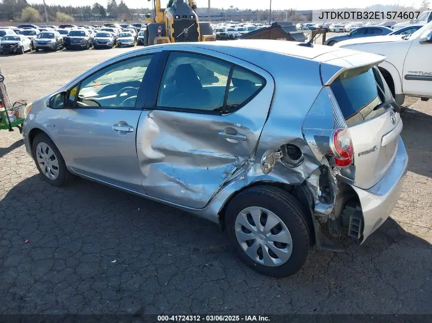 2014 Toyota Prius C Three VIN: JTDKDTB32E1574607 Lot: 41724312