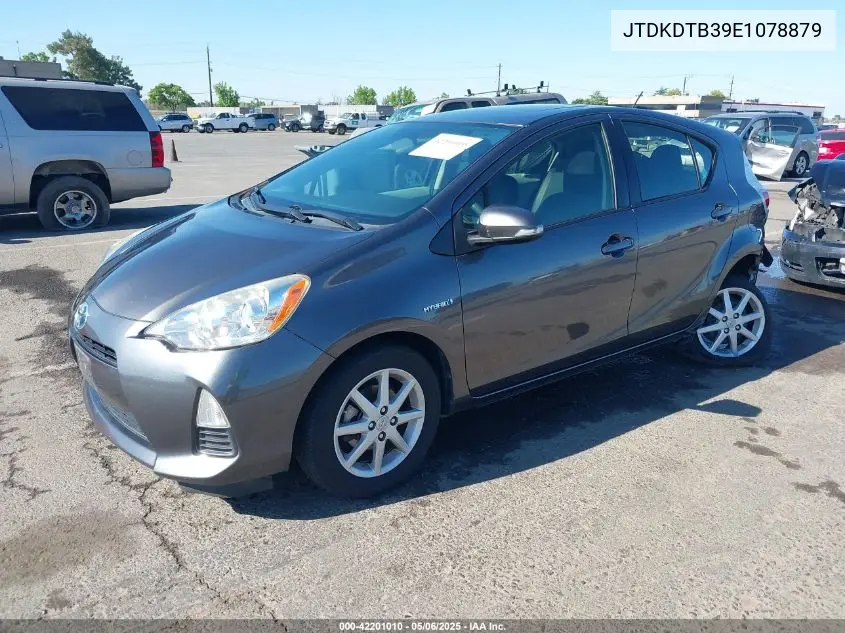 2014 Toyota Prius C Three VIN: JTDKDTB39E1078879 Lot: 42201010