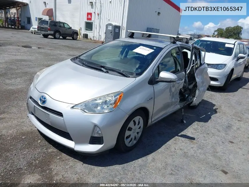 2014 Toyota Prius C Three VIN: JTDKDTB3XE1065347 Lot: 42254297