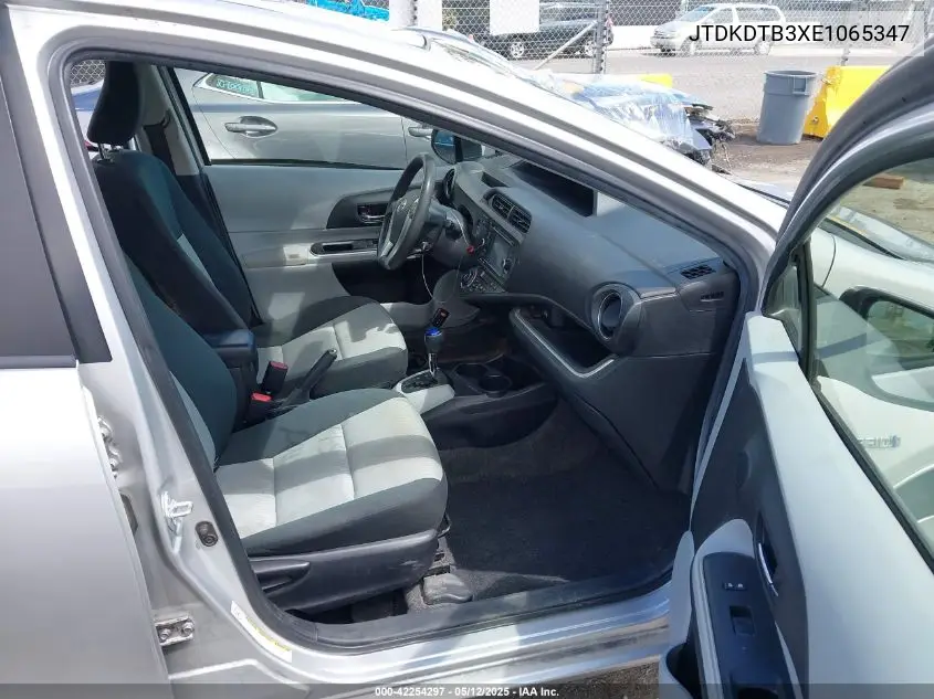 2014 Toyota Prius C Three VIN: JTDKDTB3XE1065347 Lot: 42254297