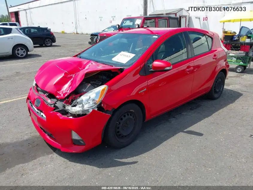 2014 Toyota Prius C Three VIN: JTDKDTB30E1076633 Lot: 42516826