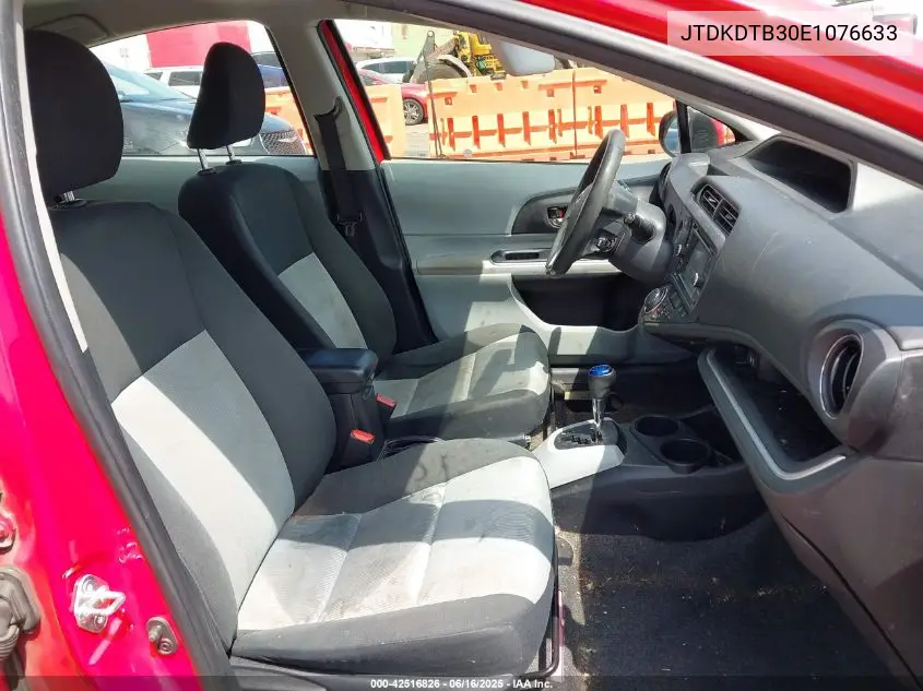 2014 Toyota Prius C Three VIN: JTDKDTB30E1076633 Lot: 42516826