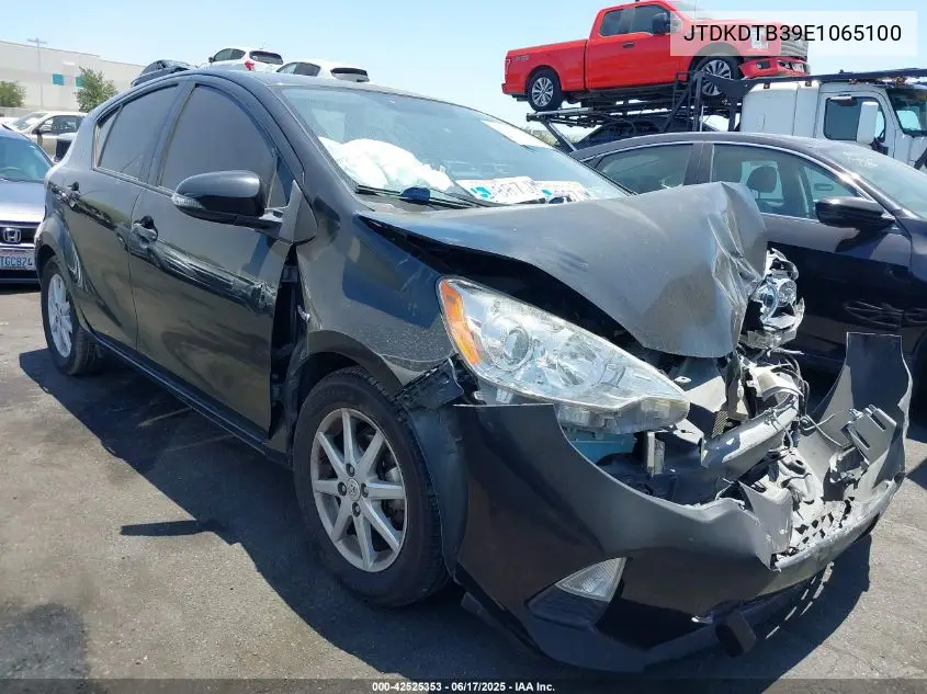 2014 Toyota Prius C Three VIN: JTDKDTB39E1065100 Lot: 42525353