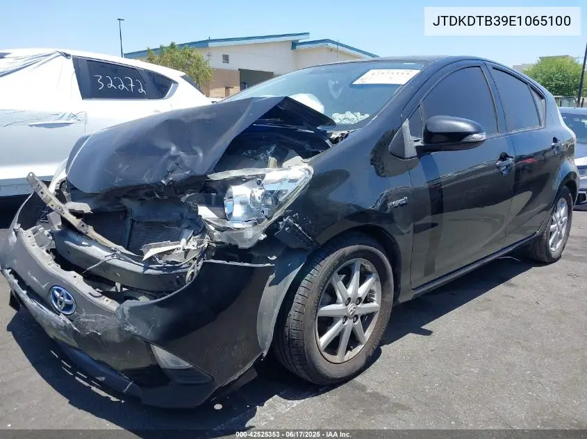 2014 Toyota Prius C Three VIN: JTDKDTB39E1065100 Lot: 42525353