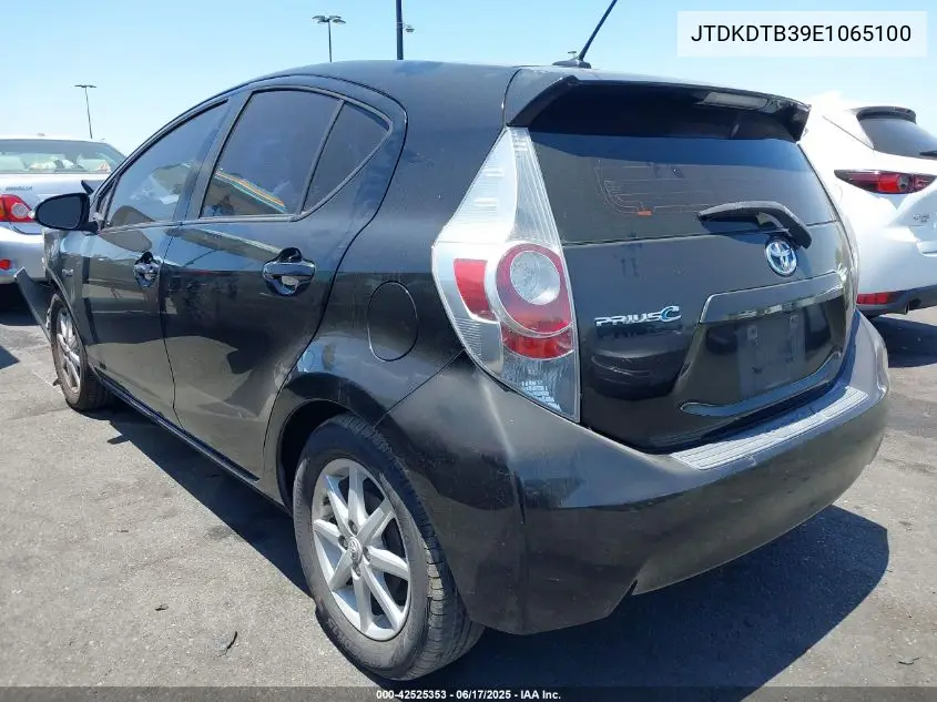 2014 Toyota Prius C Three VIN: JTDKDTB39E1065100 Lot: 42525353