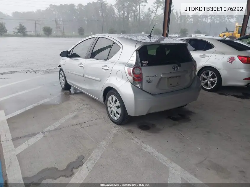 2014 Toyota Prius C Two VIN: JTDKDTB30E1076292 Lot: 42530539