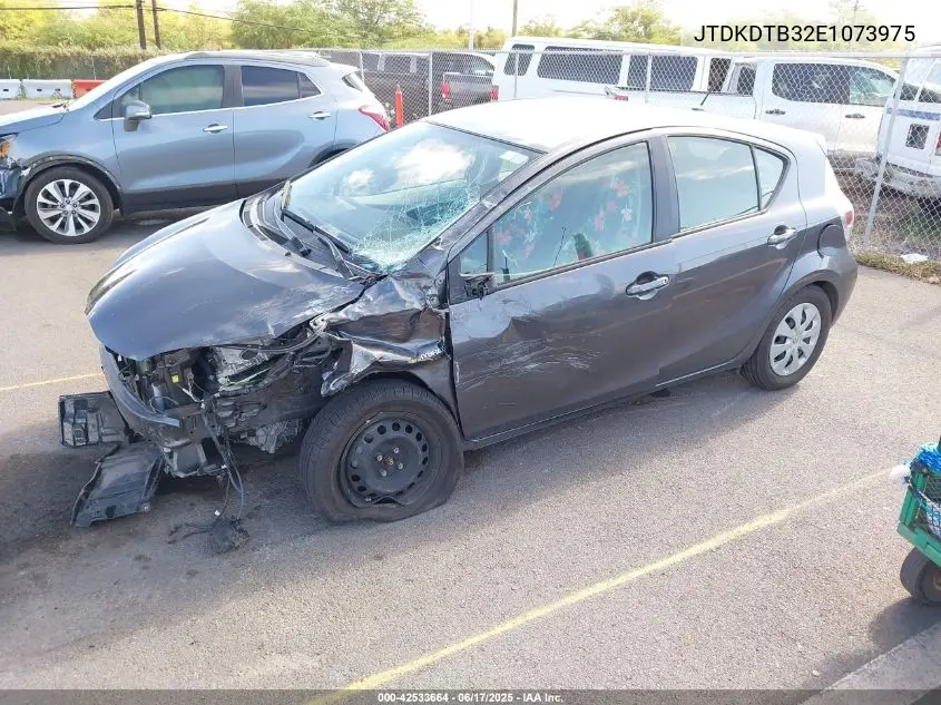 2014 Toyota Prius C Four/One/Three/Two VIN: JTDKDTB32E1073975 Lot: 42533664