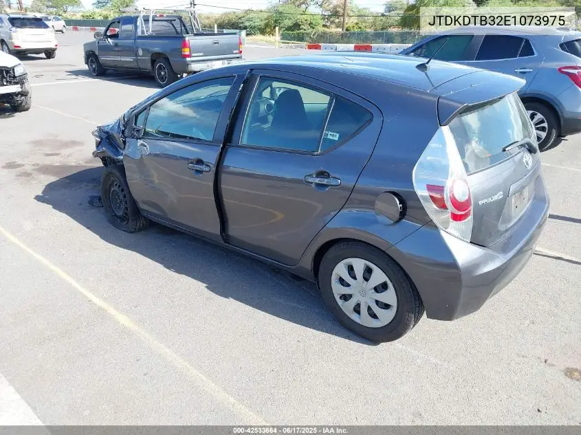 2014 Toyota Prius C Four/One/Three/Two VIN: JTDKDTB32E1073975 Lot: 42533664