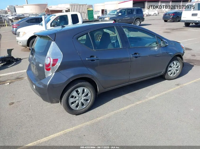 2014 Toyota Prius C Four/One/Three/Two VIN: JTDKDTB32E1073975 Lot: 42533664