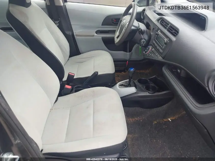 2014 Toyota Prius C One VIN: JTDKDTB36E1563948 Lot: 42542276