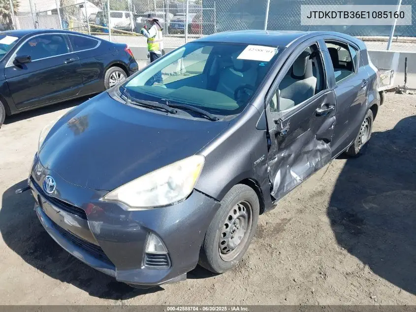 2014 Toyota Prius C One VIN: JTDKDTB36E1085160 Lot: 42588704