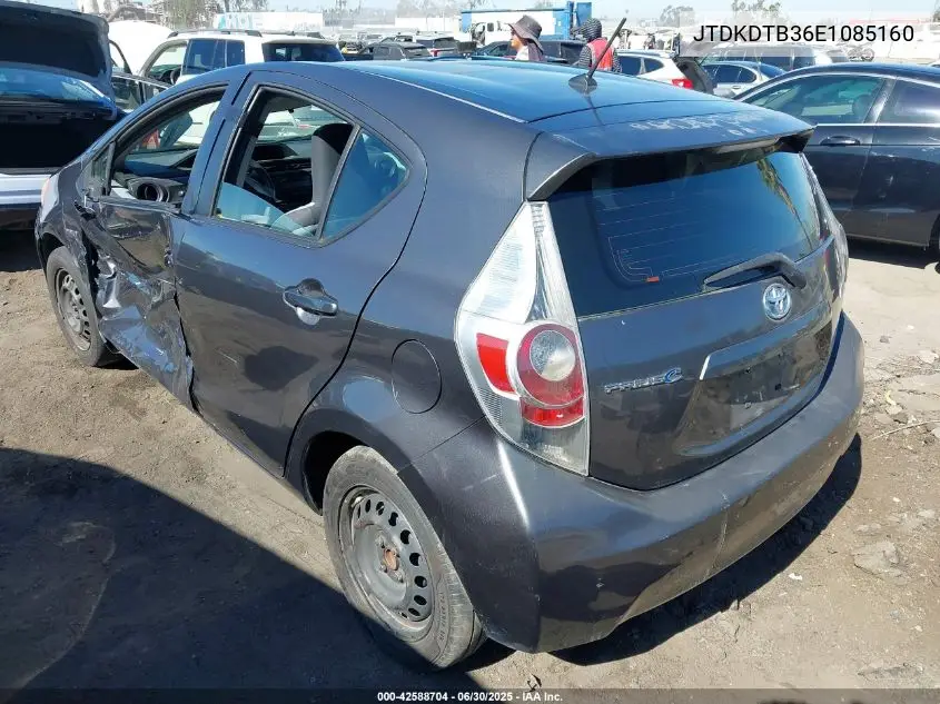 2014 Toyota Prius C One VIN: JTDKDTB36E1085160 Lot: 42588704