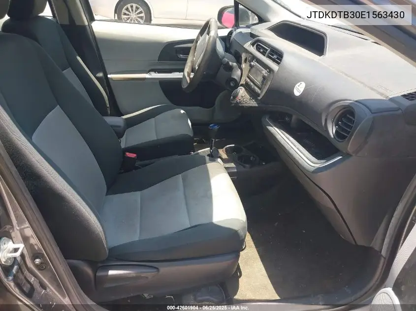 2014 Toyota Prius C Two VIN: JTDKDTB30E1563430 Lot: 42601904