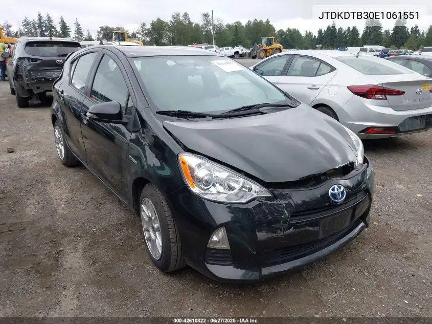 2014 Toyota Prius C Three VIN: JTDKDTB30E1061551 Lot: 42610822