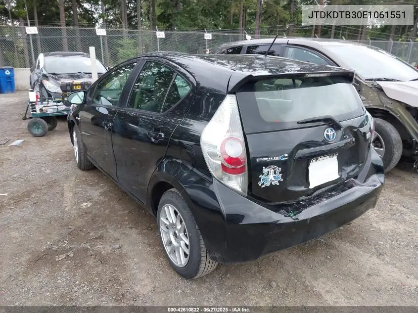 2014 Toyota Prius C Three VIN: JTDKDTB30E1061551 Lot: 42610822