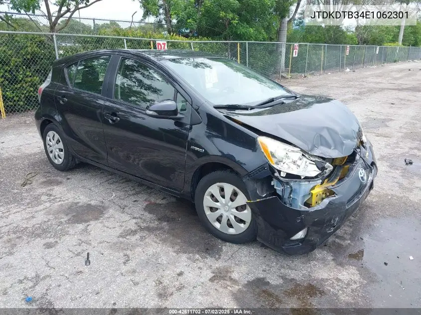 2014 Toyota Prius C Two VIN: JTDKDTB34E1062301 Lot: 42611702