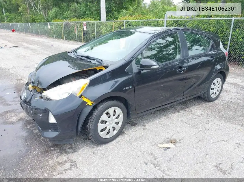 2014 Toyota Prius C Two VIN: JTDKDTB34E1062301 Lot: 42611702