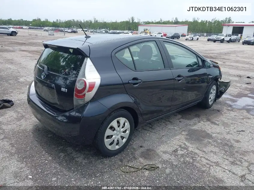 2014 Toyota Prius C Two VIN: JTDKDTB34E1062301 Lot: 42611702