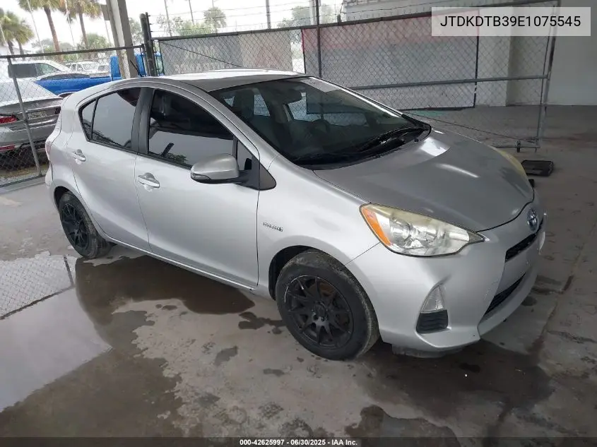 2014 Toyota Prius C One VIN: JTDKDTB39E1075545 Lot: 42625997