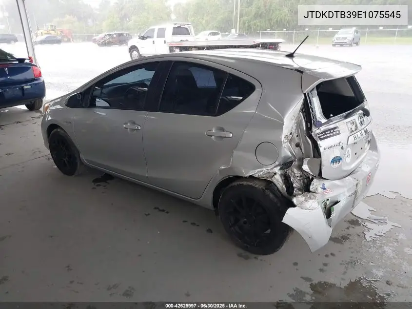 2014 Toyota Prius C One VIN: JTDKDTB39E1075545 Lot: 42625997