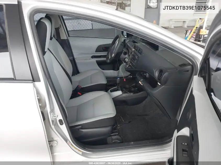 2014 Toyota Prius C One VIN: JTDKDTB39E1075545 Lot: 42625997
