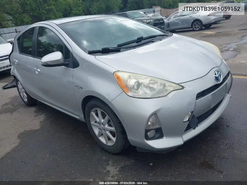 2014 Toyota Prius C Four VIN: JTDKDTB39E1059152 Lot: 42635894