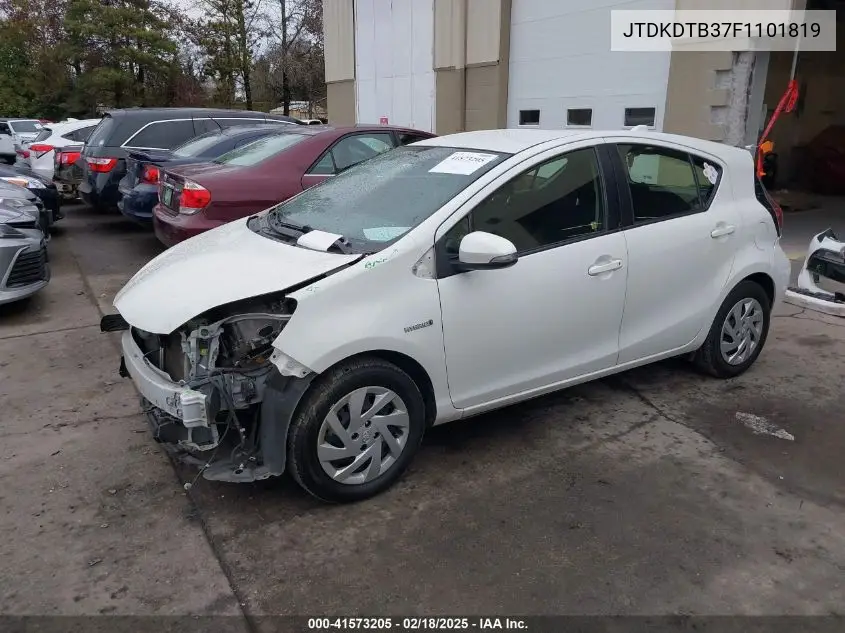 2015 Toyota Prius C Two VIN: JTDKDTB37F1101819 Lot: 41573205
