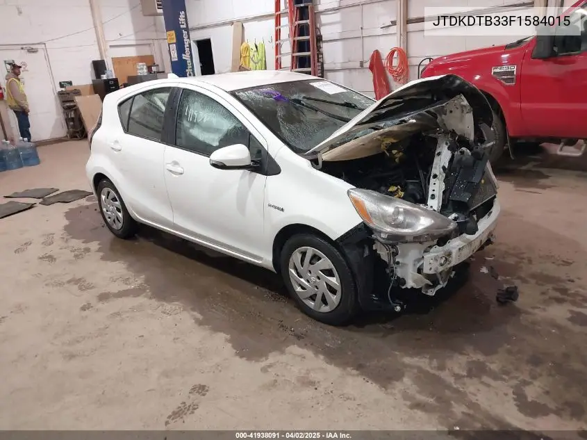 2015 Toyota Prius C Two VIN: JTDKDTB33F1584015 Lot: 41938091