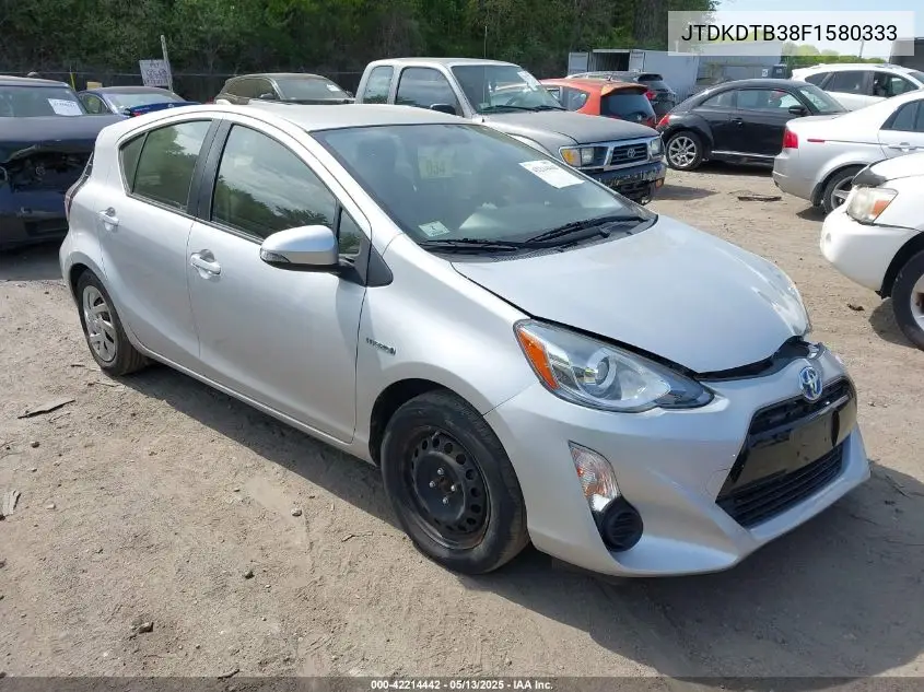 2015 Toyota Prius C Two VIN: JTDKDTB38F1580333 Lot: 42214442
